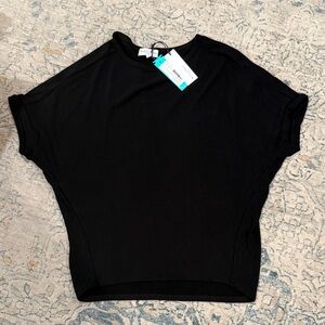Michael Stars Black Short Sleeve Top
